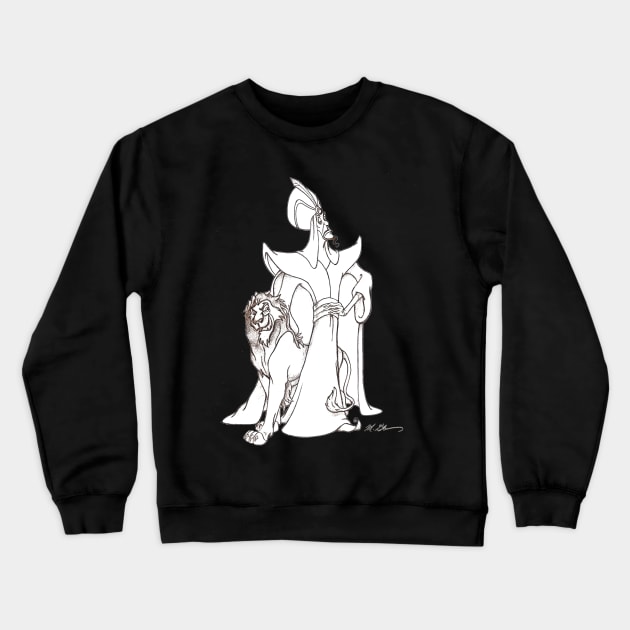 "A Villainous Team-Up" Crewneck Sweatshirt by MGleasonIllustration